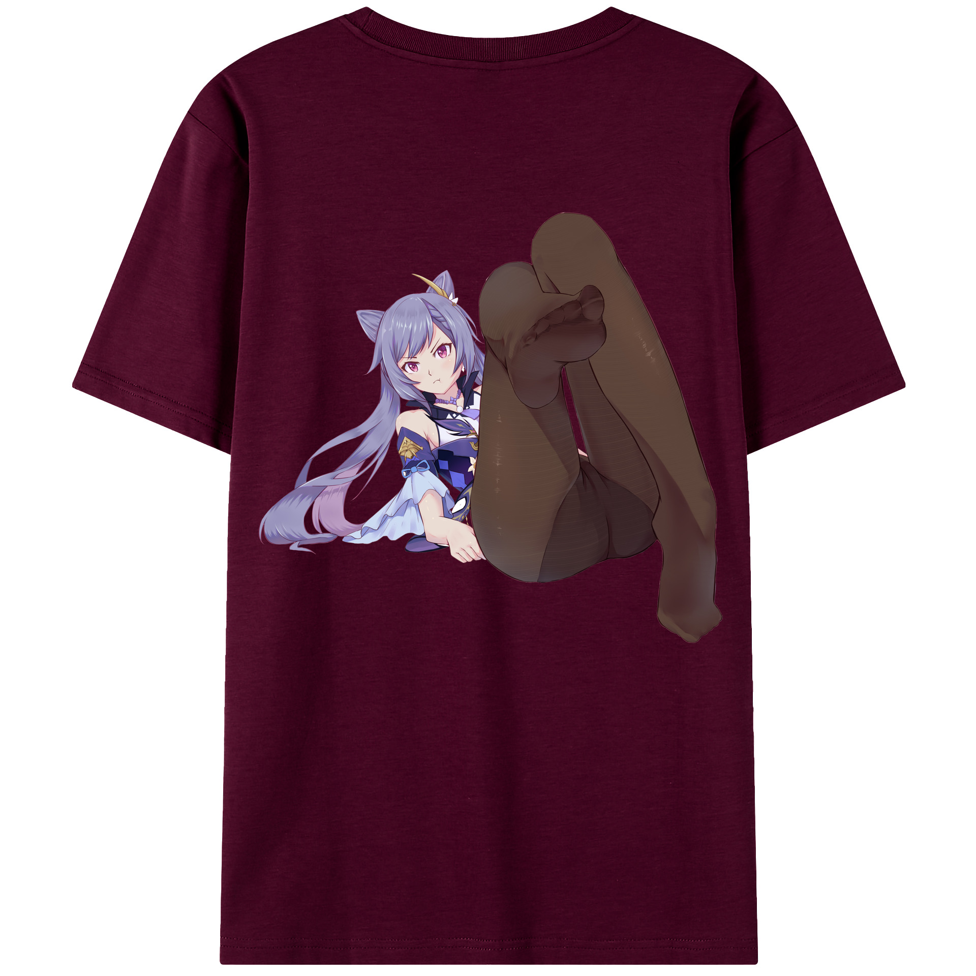 げんし神 刻晴 こくせい genshin Kokusei レディース半袖Tシャツ(バックプリント)